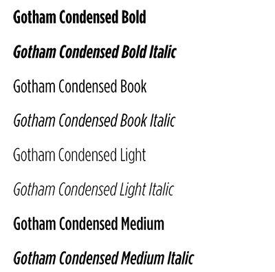 Gotham Condensed